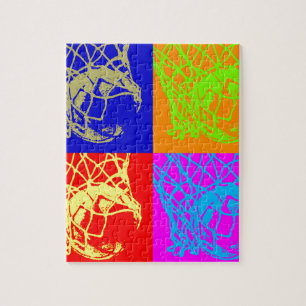 Pop Art Basketball Jigsaw Puzzle