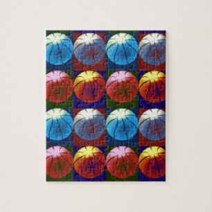 Pop Art Basketball Jigsaw Puzzle