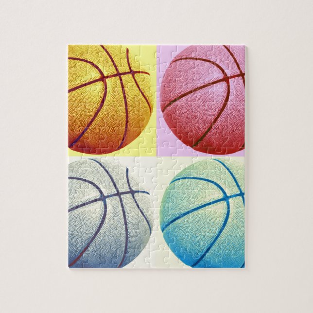 Pop Art Basketball Jigsaw Puzzle (Vertical)