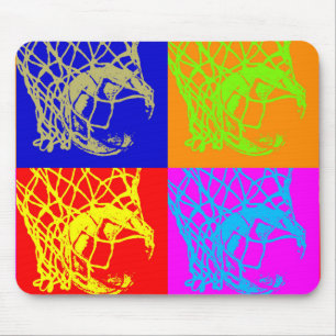 Pop Art Basketball Mouse Pad