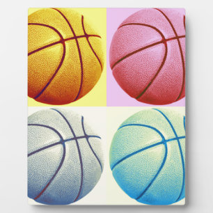 Pop Art Basketball Plaque