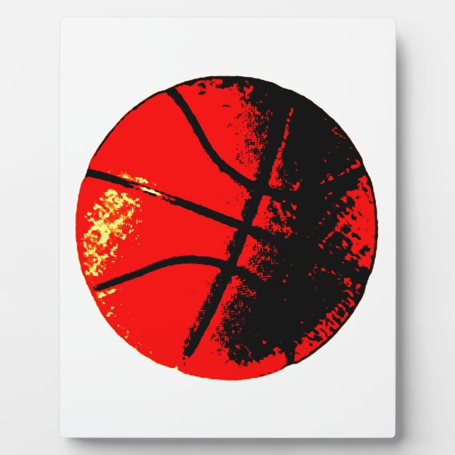 Pop Art Basketball Plaque (Front)