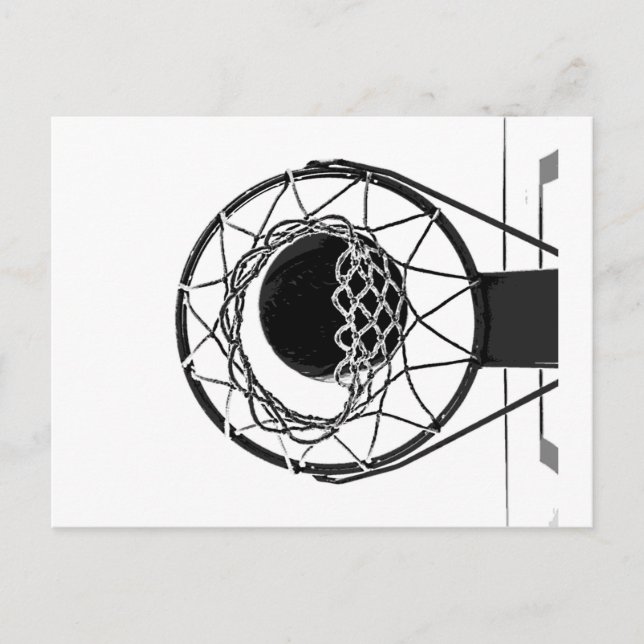 Pop Art Basketball Postcard (Front)