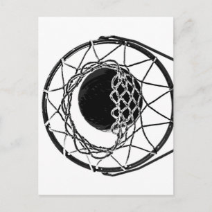 Pop Art Basketball Postcard