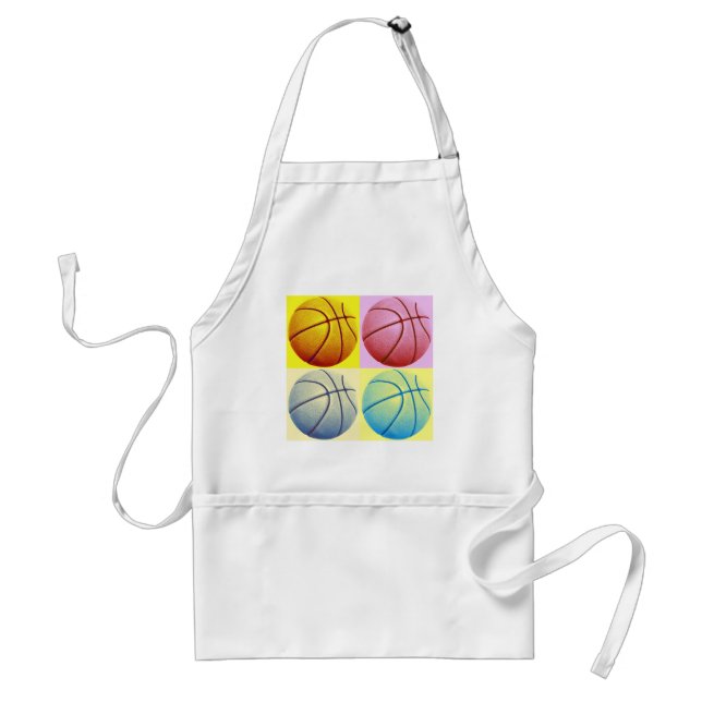Pop Art Basketball Standard Apron (Front)