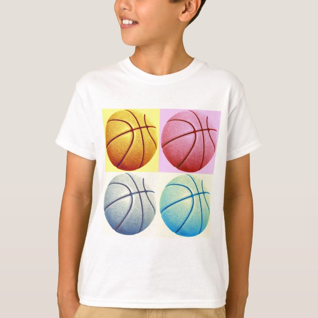 Pop Art Basketball T-Shirt (Front)