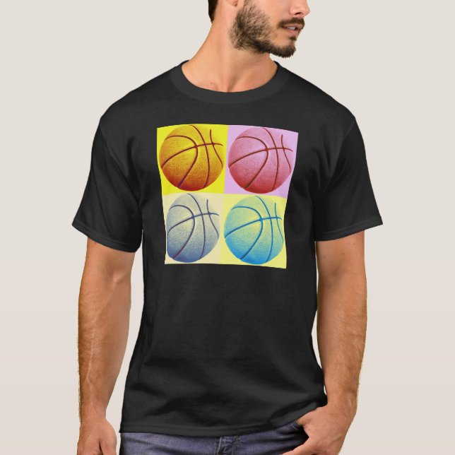 Pop Art Basketball T-Shirt (Front)