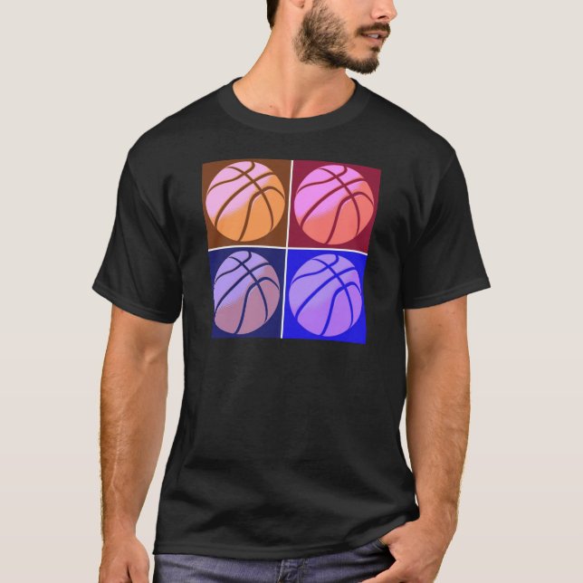 Pop Art Basketball T-Shirt (Front)