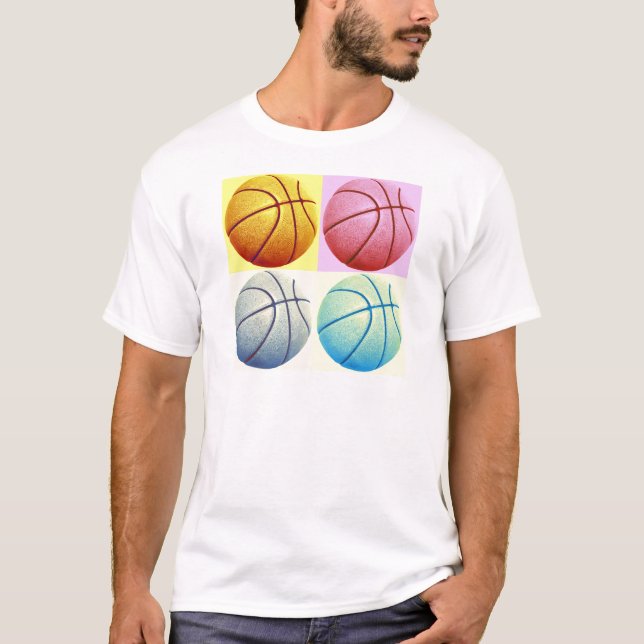 Pop Art Basketball T-Shirt (Front)