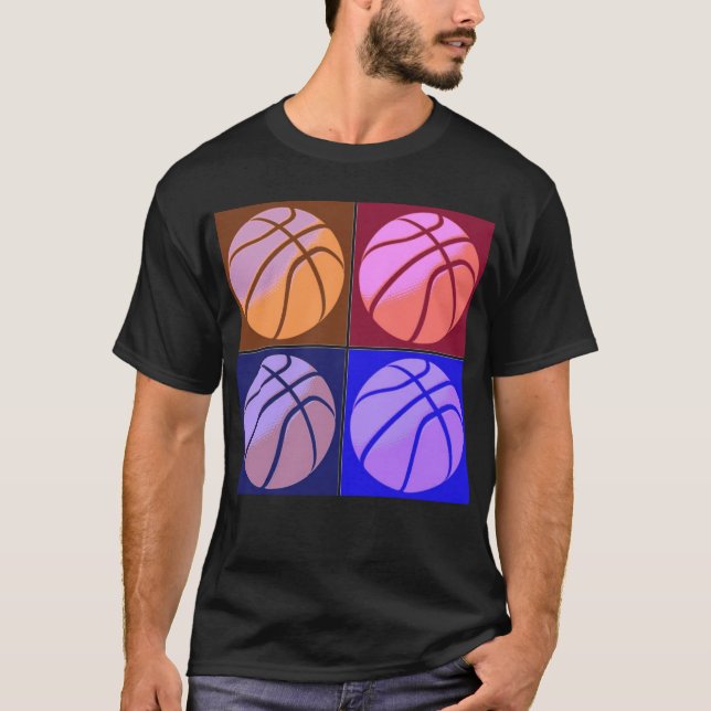 Pop Art Basketball T-Shirt (Front)