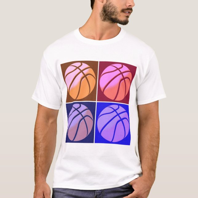 Pop Art Basketball T-Shirt (Front)