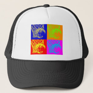 Pop Art Basketball Trucker Hat