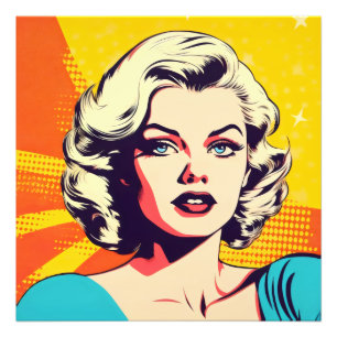 Pop Art Beauty Woman Photo Print