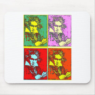 Pop-art Beethoven Mouse Pad