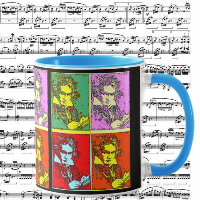 Pop-art Beethoven Mug (Creator Uploaded)