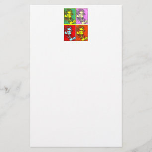 Pop-art Beethoven Stationery