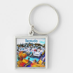 Pop Art Bermuda Key Ring