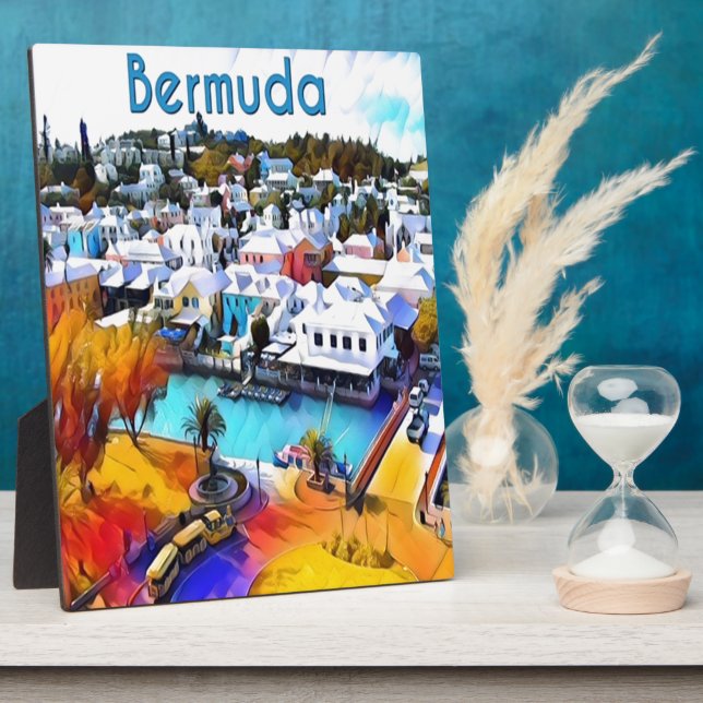 Pop Art Bermuda Plaque (Side)