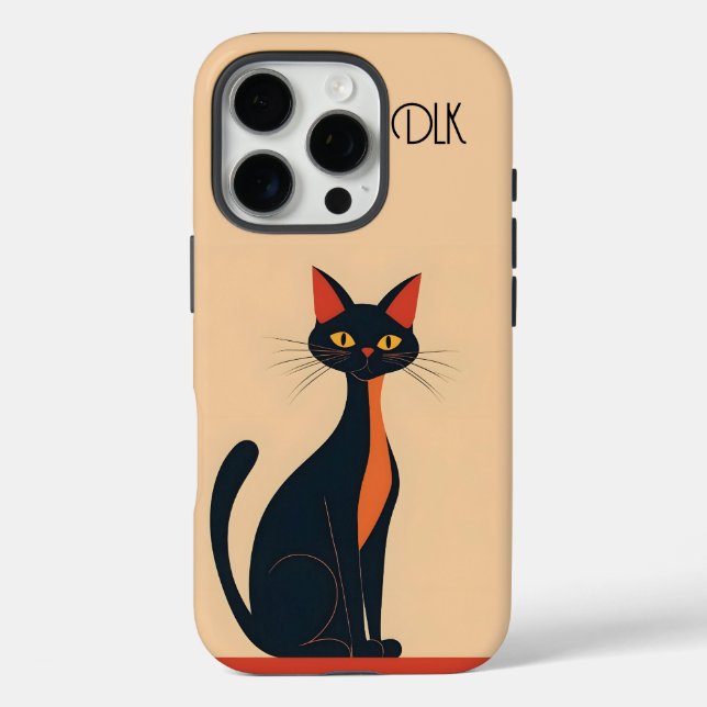 Pop Art Black Cat Case-Mate iPhone Case (Back)
