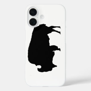 Pop Art Black White Buffalo iPhone 16 Case