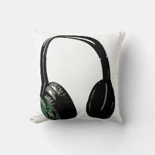 Pop Art Black & White Headphone Cushion