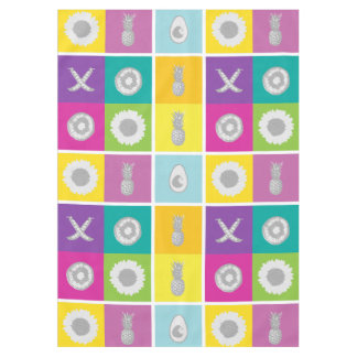 Pop Art Botanical & Fruit Design Tablecloth