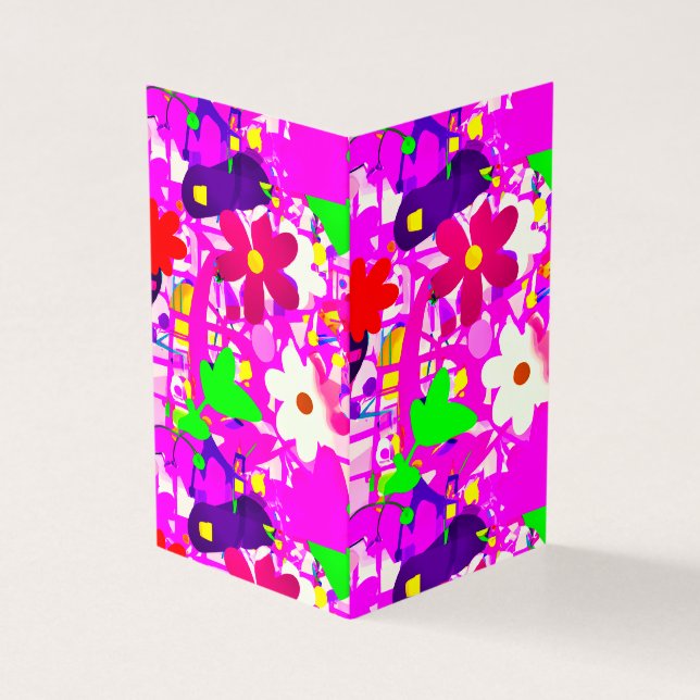 Pop art  bright flowers (Outside)