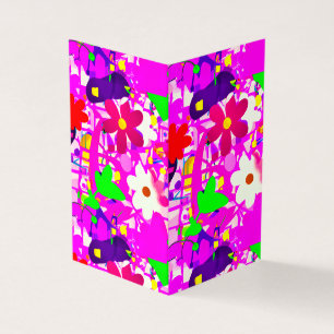 Pop art  bright flowers