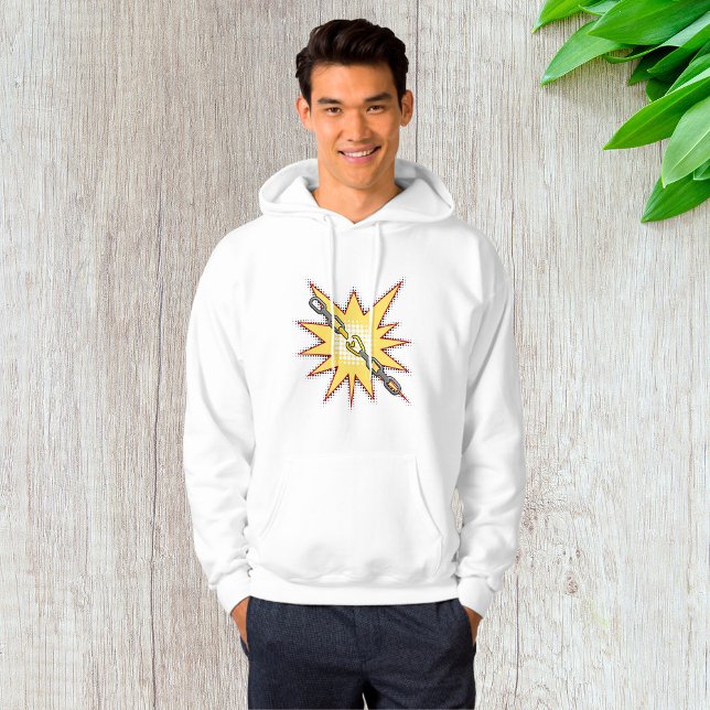Pop Art Broken Chain Explosion Bold Comic Style  Hoodie (Creator Uploaded)