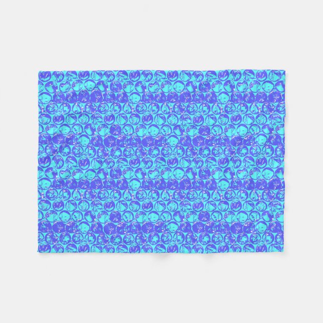 Pop art bubble wrap fleece blanket (Front (Horizontal))