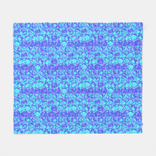 Pop art bubble wrap fleece blanket