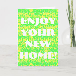 Pop art bubble wrap housewarming card