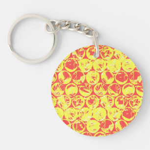 Pop art bubble wrap key ring
