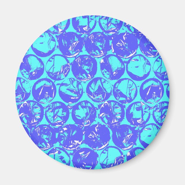 Pop art bubble wrap magnet (Front)