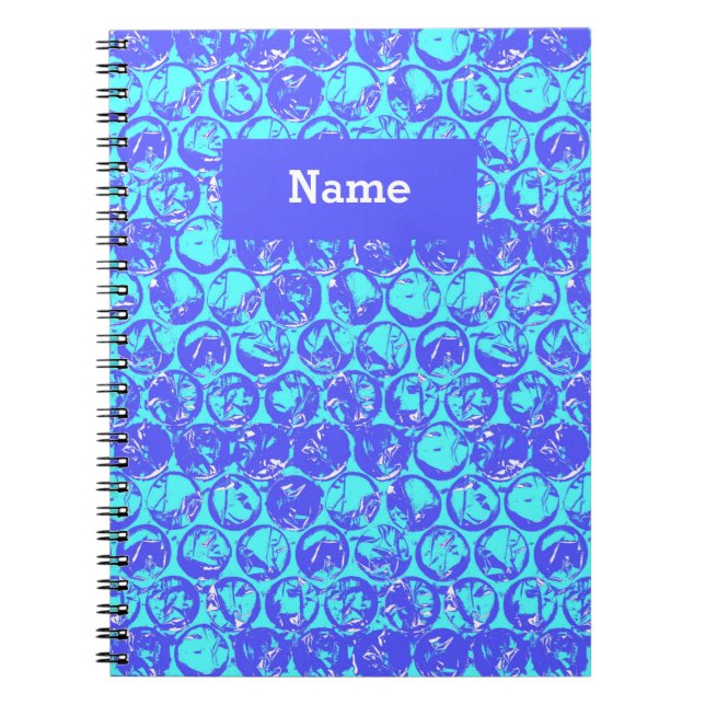 Pop art bubble wrap notebook (Front)