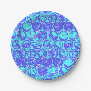 Pop art bubble wrap paper plate