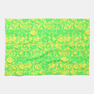 Pop art bubble wrap tea towel