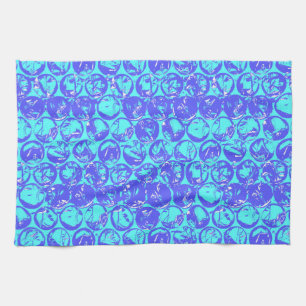 Pop art bubble wrap tea towel