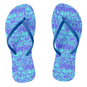 Pop art bubble wrap thongs