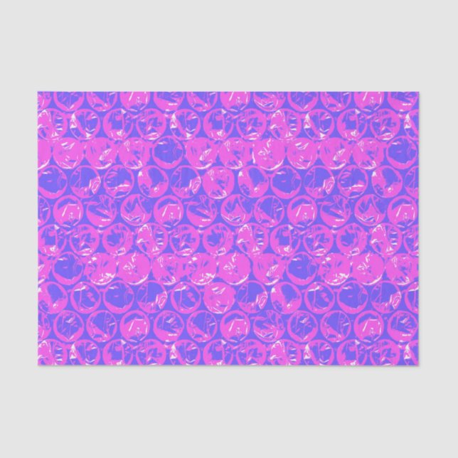 Pop art bubble wrap tissue paper (Front)