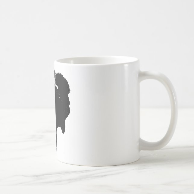 Pop Art Buffalo Bison Silhouette Coffee Mug (Right)