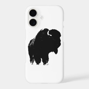 Pop Art Buffalo Bison Silhouette iPhone 7 Case