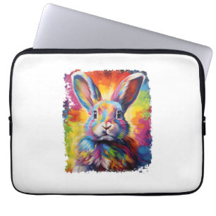 Pop Art Bunny Rabbit Laptop Sleeve