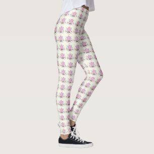 Pop Art Bunny Silhouttes Leggings