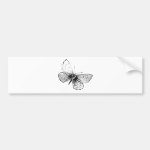Pop Art Butterfly Bumper Sticker