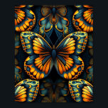 Pop Art Butterfly Poster<br><div class="desc">Aesthetic Pop Art Butterfly</div>