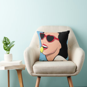 Pop Art   Candy Girl Cushion