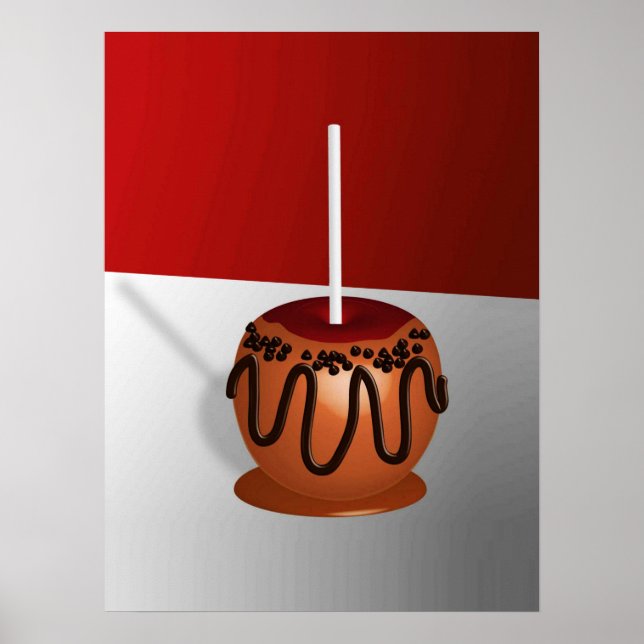 Pop Art Caramel Apple Poster (Front)