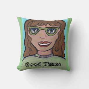 Pop Art Cartoon Girl My Personality  Cushion