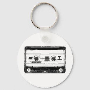 Pop Art Cassette Key Ring